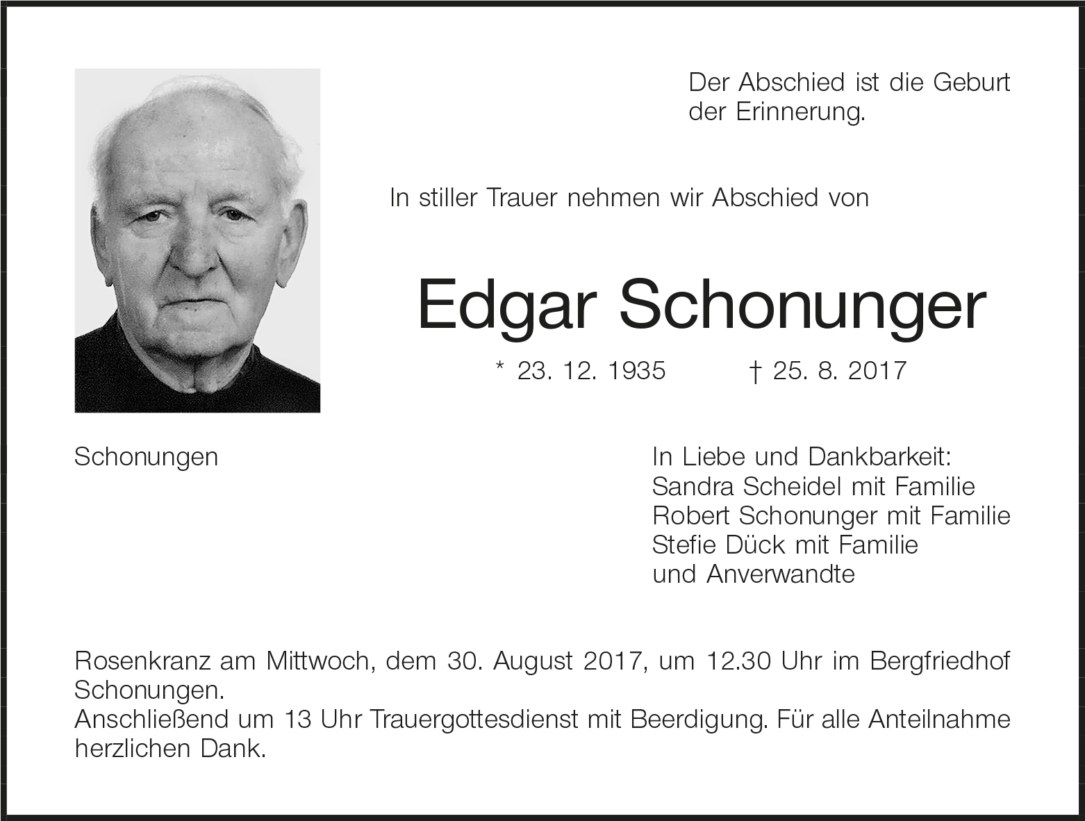 Edgar Schonunger